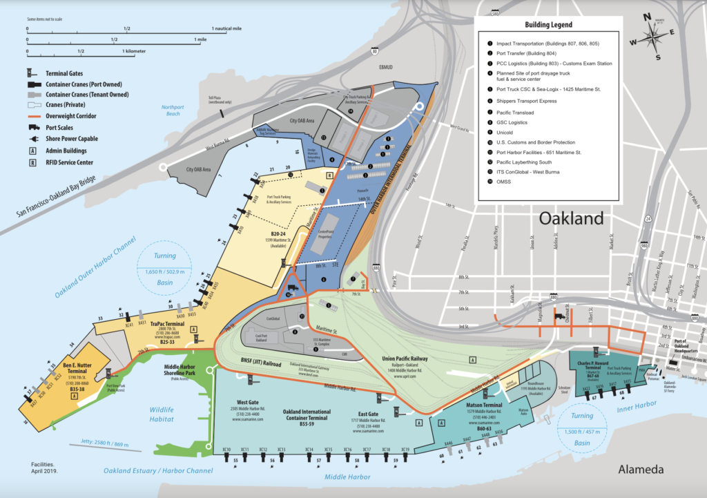 Port of Oakland Map